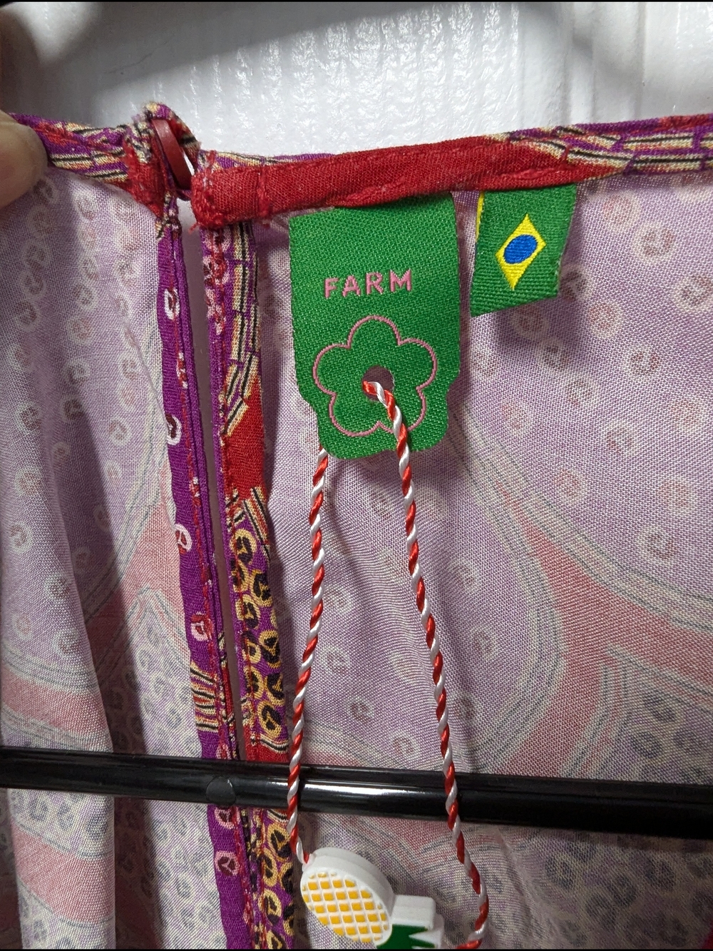 Farm Rio Vibrant Floral Boho Bodysuit in Red & Purple - Picture 3 of 9